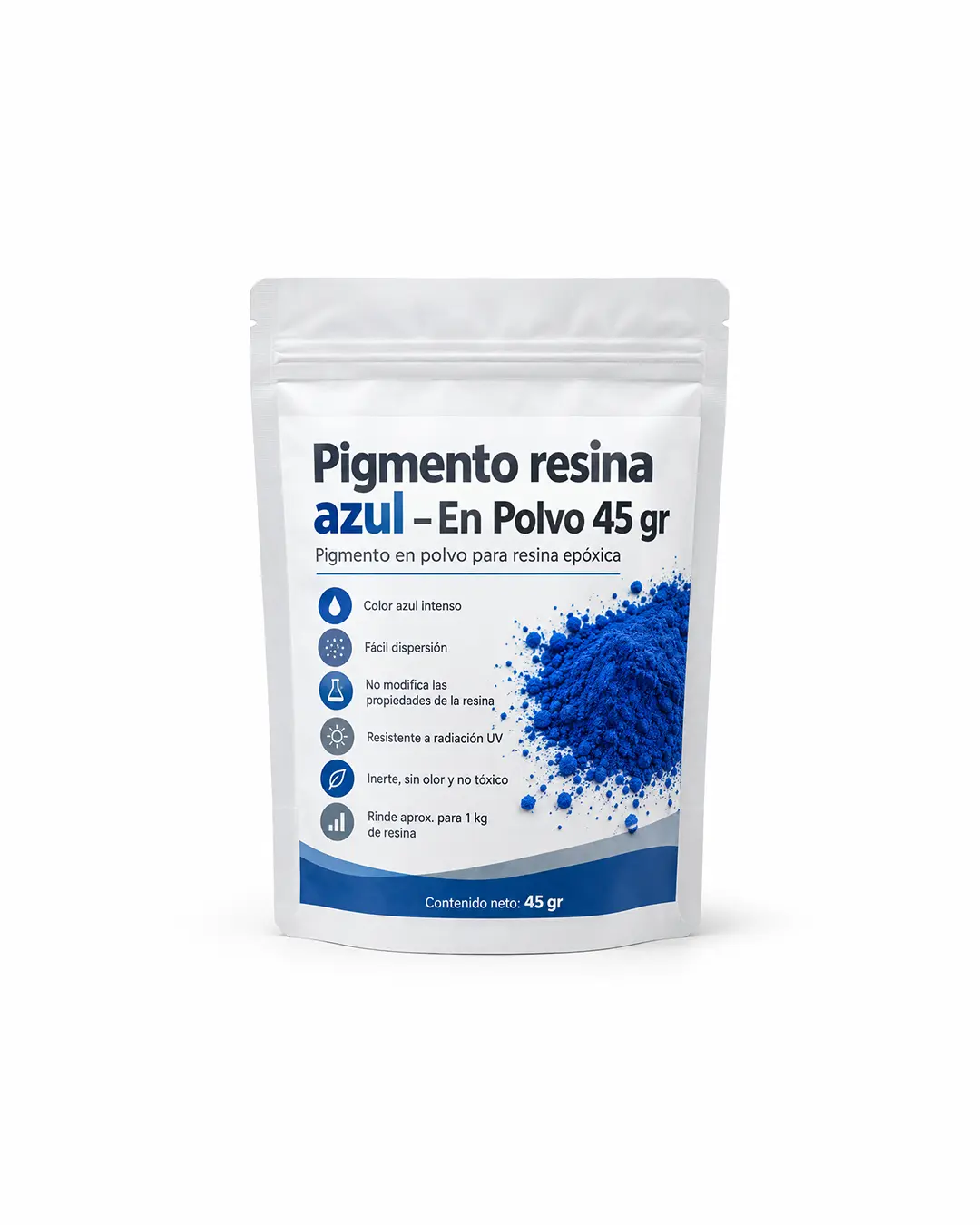 Pigmento resina azul polvo En Polvo 45 gr Pigmento resina azul polvo - En Polvo 45 gr
