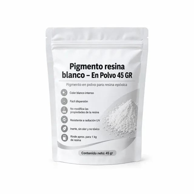 Pigmento resina blanco - En Polvo 45 GR