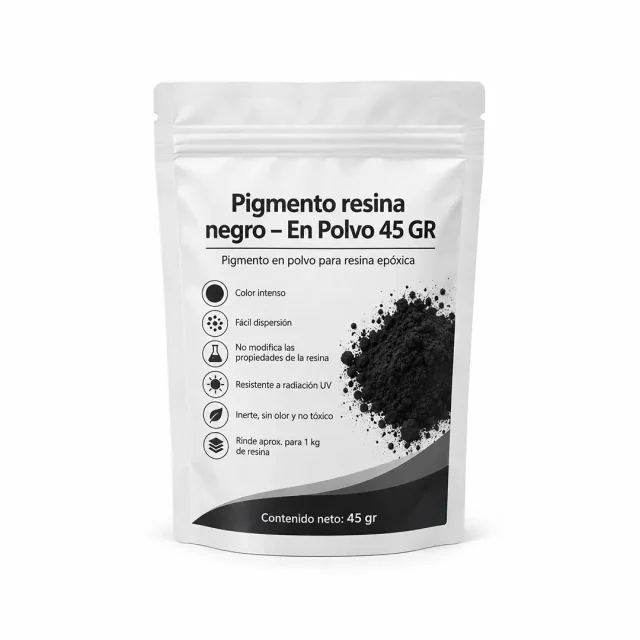 Pigmento resina negro polvo