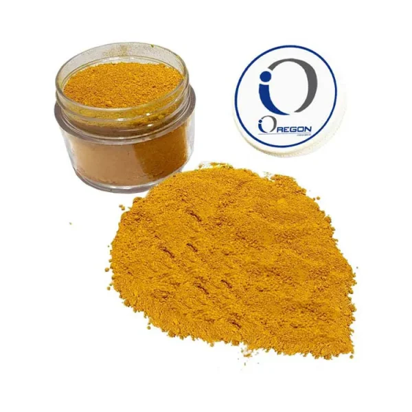 pigmento en polvo amarillo tierra