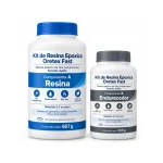 Kit Resina Uv 200g Crystal De Secado Rapido