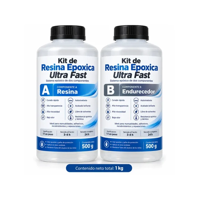 Resina Epoxica Ultra Fast 1 Kg