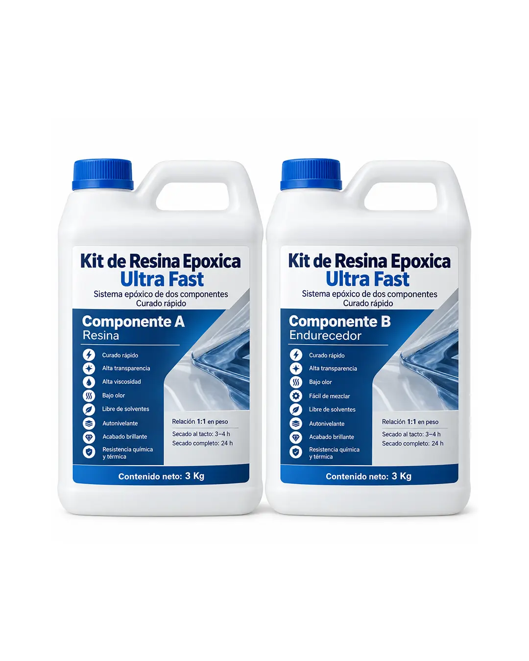 Resina Epoxica Ultra Fast 6 kg Resina Epoxica Ultra Fast 6 kg