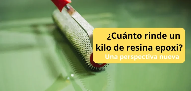 ¿Cuánto rinde un kilo de resina epoxi?